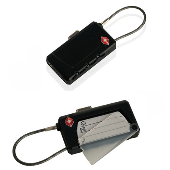 2-in-1 Luggage Tag & Lock